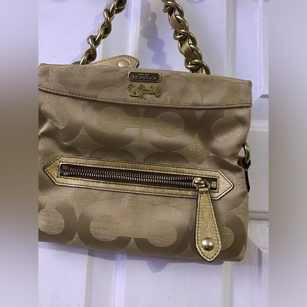 Coach Gold Chain Clutch - Picture 5 of 7